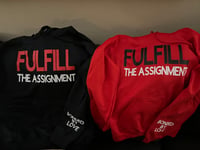 Fulfill the assignment hoodie (Red or Black)