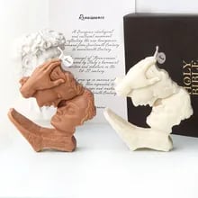  DIY Lovers Kiss Candle Silicone Mold Nordic Style Simple Face Kissing Sculpture