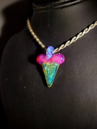 Image 3 of Sunset slyme, Karmaline & ghost shark tooth pendant.