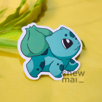 Image 3 of Kanto Starters Vinyl Stickers