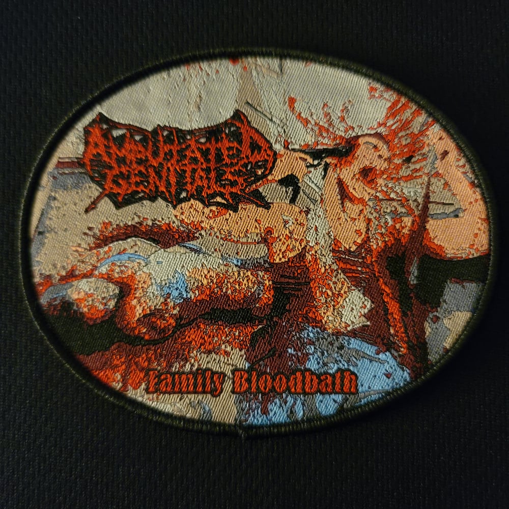 Amputated Genitals "Family Bloodbath" Official Woven Patch