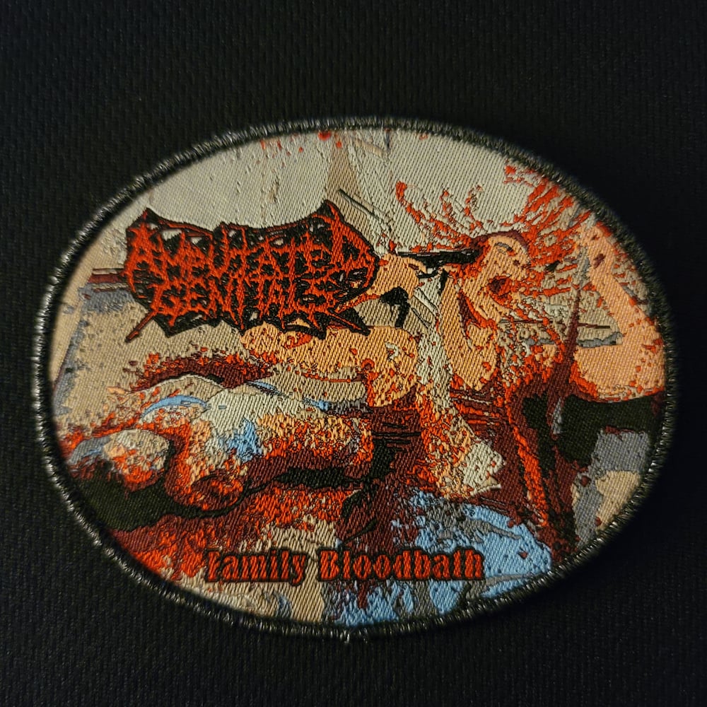 Amputated Genitals "Family Bloodbath" Official Woven Patch