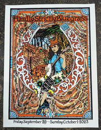Image 1 of Hardly Strictly Bluegrass 2023 Official poster- Artwork by Caitlin Mattisson.
