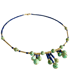 ONE OF A KIND - Gold Siwa Lapis Lazuli & Turquoise Bead Necklace  Image 3