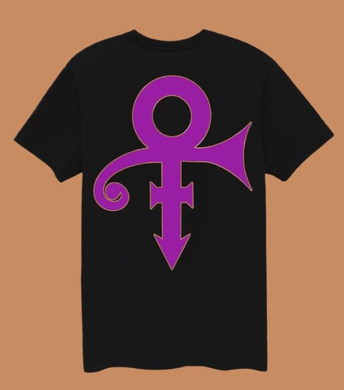 Image of PRINCE  [1984 4EV] (BLACK) [FRONT/BACK TEE]