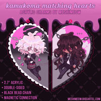 Image 1 of KamuKoma Magnet Heart Matching Charms [PREORDER]