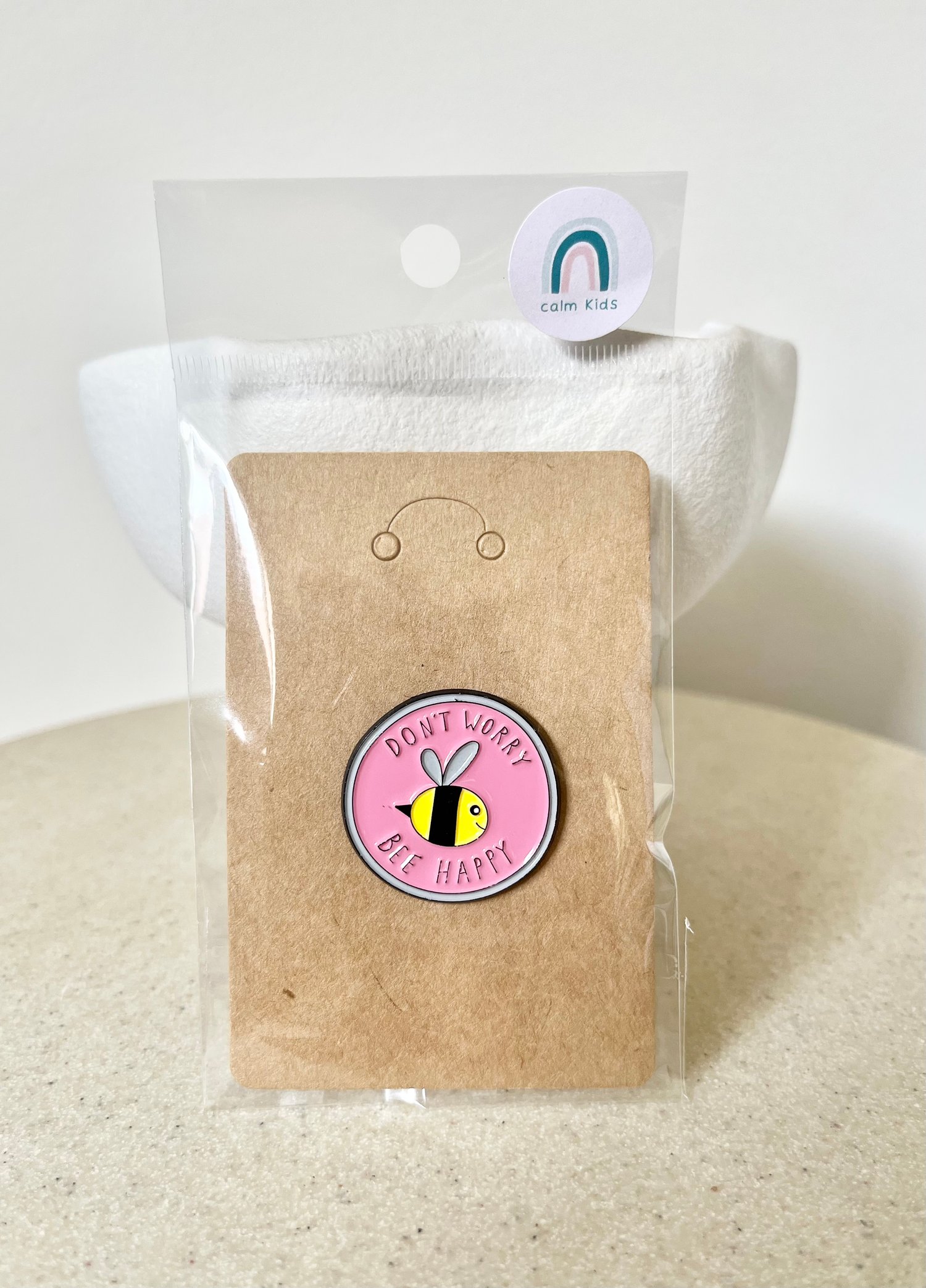 Image of Don't Worry Bee Happy Pin