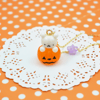 Pumpkin Bear Necklace: Orange