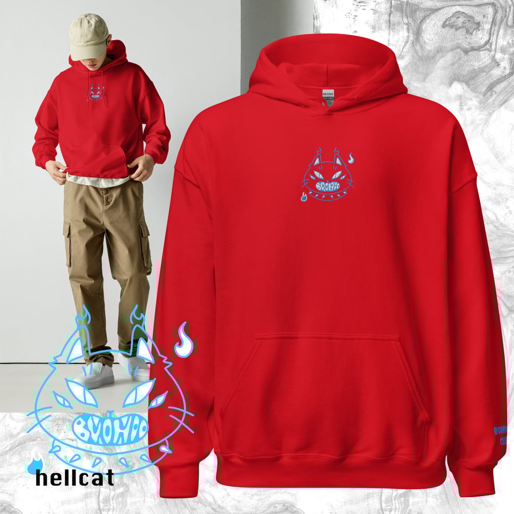 Image of Embroidered Hellcat BooHoo Club Hoodie