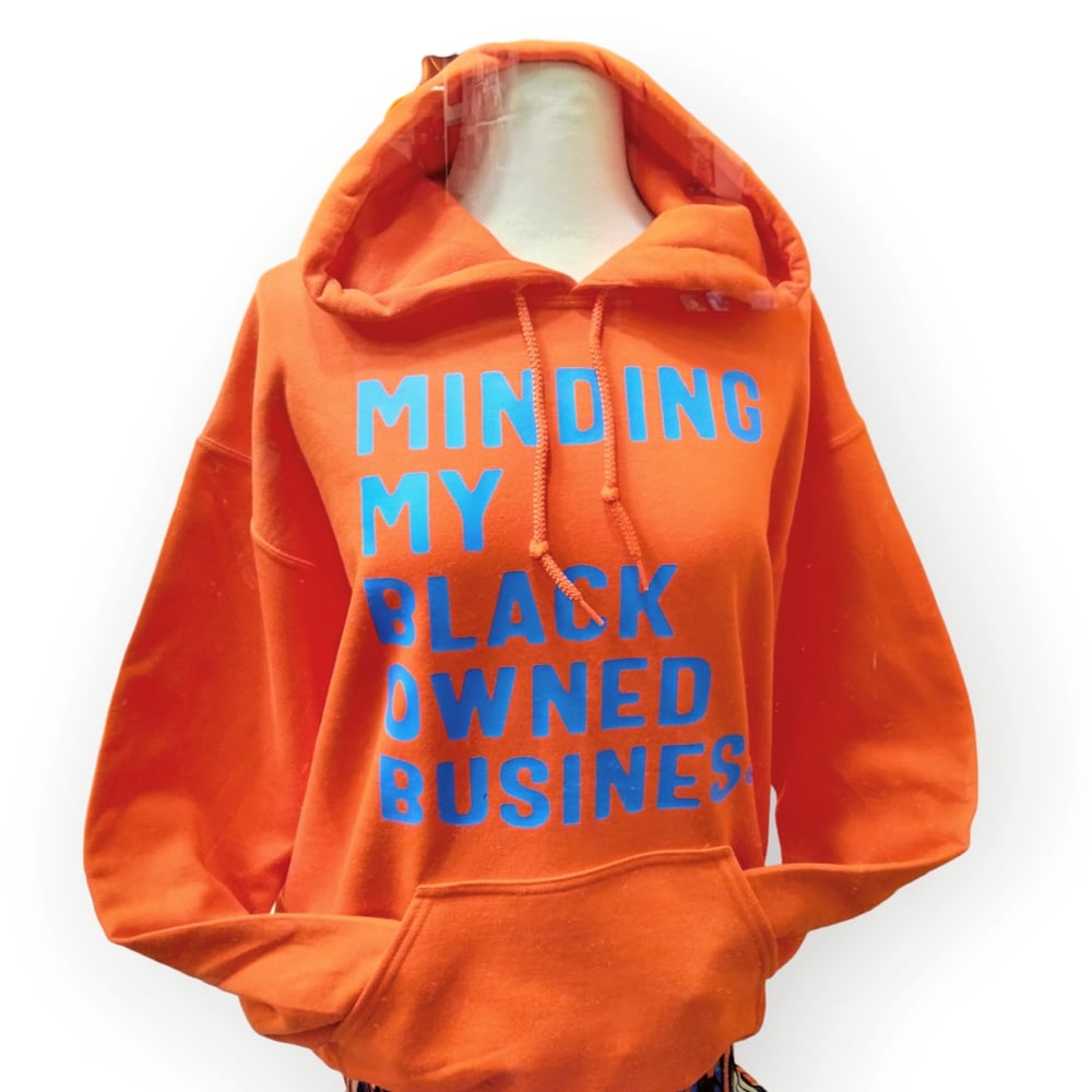 Image of ORANGE/ROYAL MMBOB HOODIE 