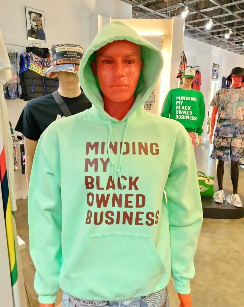 Image of MINT/BROWN MMBOB HOODIE 