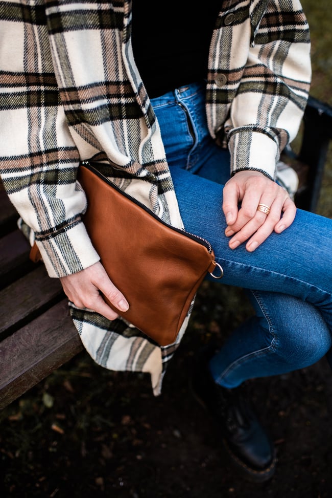 Timeless Tan: Classic Cross Body Bag