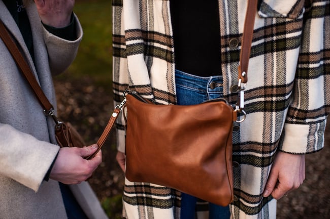 Timeless Tan: Classic Cross Body Bag