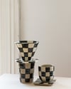 checkered coaster set