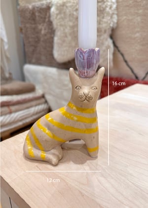 Image of Bougeoirs Artisanaux Chat 