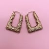 Square Creole Hoops 