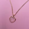 Rose Quartz Heart Charm