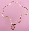 Rose Quartz Heart Charm