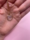 Rose Quartz Heart Charm