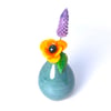 A Flowering Vase: Yellow, Purple, Green and So Much More. Ready to Ship.