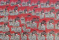 Image 1 of Pack of 25 7x7cm Salford City On Tour Football/Ultras Stickers.