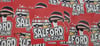 Pack of 25 7x7cm Salford City On Tour Football/Ultras Stickers.