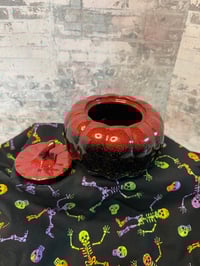 Image 2 of Black & Red Glitter Pumpkin
