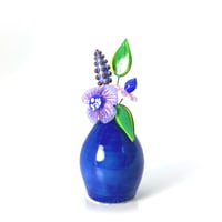Image 2 of A Flowering Vase: Blue, Purple, Green and So Much More. Ready to Ship.