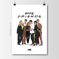 Sneaker Poster Hype FRIENDS with Air Jordan 1 Hypebeast Print