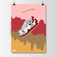 Sneaker Poster Reebok x ICECREAM Billionaire Boys Club Sneakers