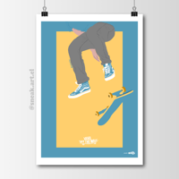 Sneaker Poster Vans Oldskool High "Blue" OFF THE WALL