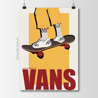 Sneaker Poster Vans Slipons "Checkboard" OFF THE WALL