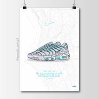 Sneaker Poster Air Max 1 Plus TN "Marseille" Hypebeast Print