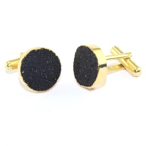 Image of Black Sugar Druzy Cufflink