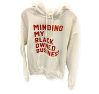 WHITE/RED MMBOB HOODIE 