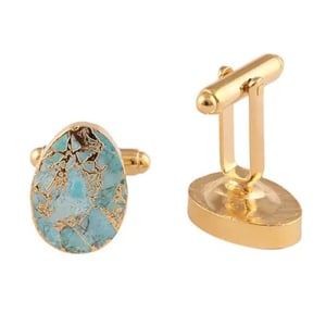 Image of Sky Turquoise Blue Mohave Cufflink