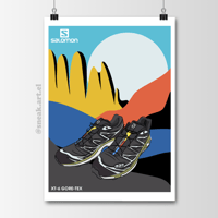 Sneaker Poster Salomon XT-6 Gore-Tex Utility Hypebeast Print