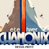 Chamonix Mont-Blanc | Henri Reb | Wall Art Print | Vintage Travel Poster
