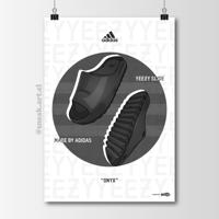 Sneaker Poster Adidas Yeezy Slide "Onyx" Hypebeast Poster