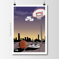 Sneaker Poster Air Jordan 1 "Skyline" Hypebeast Print