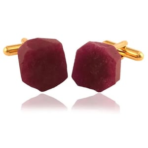 Image of Dainty raw ruby Purple  Jade Quartz 
