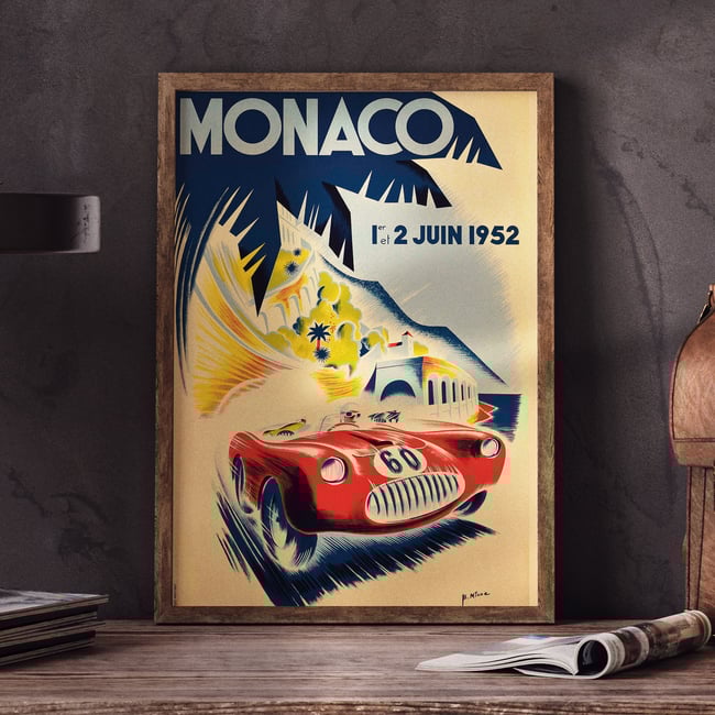 Monaco 1 et 2 Juin, 1952 | B. Minne | Wall Art Print | Vintage Poster