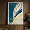 Gstaad Ski Poster | Martin Peikert | Wall Art Print | Vintage Travel Poster
