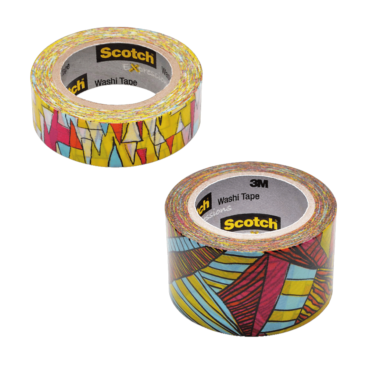 Scotch Expressions Washi Tape 0.59 x 32.75 Pastel Triangles