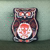 Image of Spooky Owl Old Timey Retro Halloween Plush Doll! Retro Monster Art!