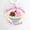Image of Baby/Pregnancy Reveal/Announcement Cute Plastic Ornament with Retro Ice Cream Illustration "Here's t