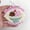 Image of Baby/Pregnancy Reveal/Announcement Cute Plastic Ornament with Retro Ice Cream Illustration "Here's t