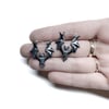 Morticia earrings in sterling silver