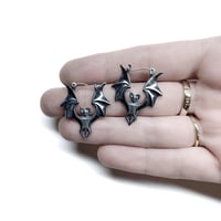 Image 4 of Morticia earrings in sterling silver