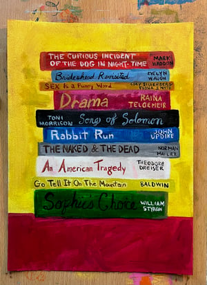 Image of Read Banned Books, #10 - original oil painting